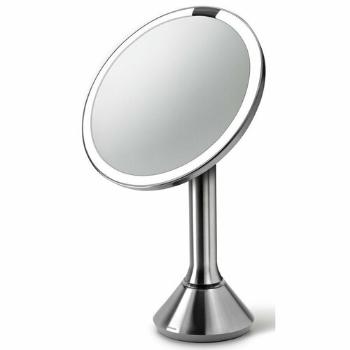Simplehuman Kozmetické LED zrkadlo Sensor Touch DUAL, zväčšenie 5x, matná strieborná