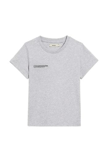 Tričko Pangaia KIDS' 365 MIDWEIGHT T-SHIRT šedá farba, s potlačou, 10000430