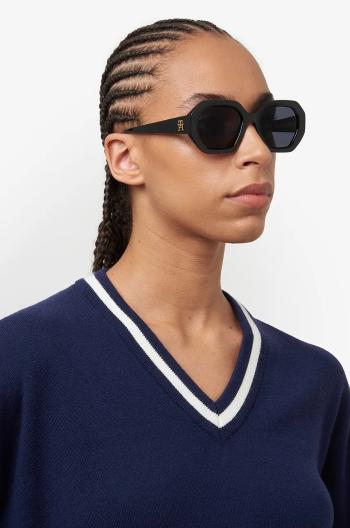 Slnečné okuliare Tommy Hilfiger dámske, čierna farba, TH 2155/S