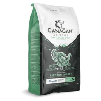 CANAGAN Small Breed Dental Free run turkey granule pre psov, Hmotnosť balenia (g): 6 kg