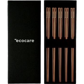 ECOCARE Kovové Sushi paličky Box Rose Gold 10 ks (0750122452170)