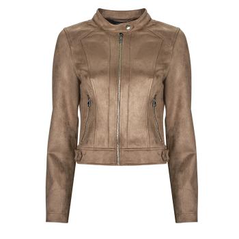 Vero Moda  VMJOSE MARI SHORT FAUX SUEDE JACKET BOOS  Kožené bundy Hnedá