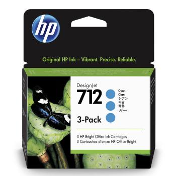 HP 3ED77A - originálna cartridge HP 712, azúrová, 29ml