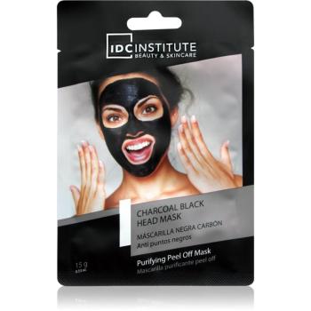 IDC Institute Charcoal Blackhead Mask zlupovacia maska proti čiernym bodkám s aktívnym uhlím 15 g