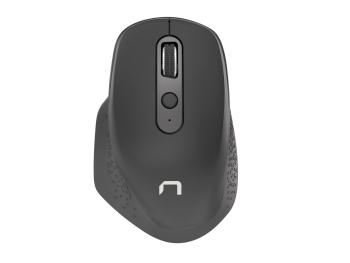 Natec optická myš FALCON/Kancelárska/Optická/Pre pravákov/3 200 DPI/Bezdrôtové Bluetooth/Čierna