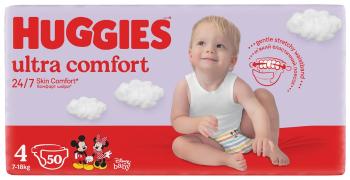 HUGGIES® Plienky jednorazové Ultra Comfort Jumbo 4 (7-18 kg), 50 ks