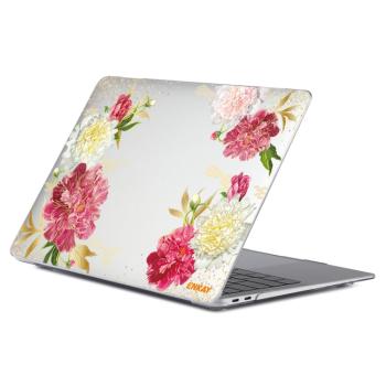 ENKAY FLOWER Puzdro pre MacBook Pro 13" A2251 / A2289 / A2338 ROSE