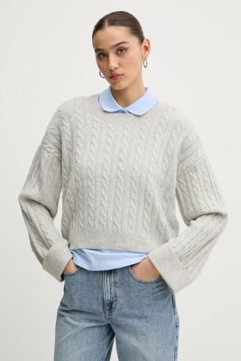 Sveter Hollister Co. dámsky, šedá farba, KI350-4274