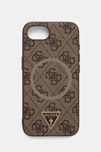 Puzdro na mobil Guess iPhone 16e hnedá farba, GUHMPSE4P4TDPW