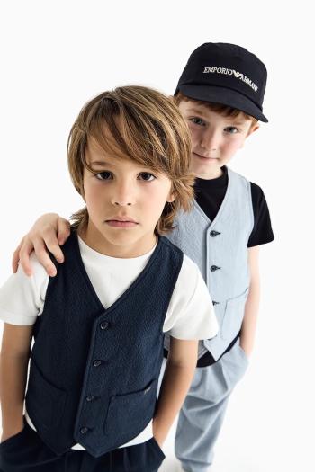 Bavlnená šiltovka Emporio Armani tmavomodrá farba, jednofarebná, EB000328 AF14016