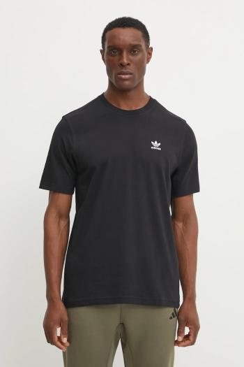 Bavlnené tričko adidas Originals Trefoil pánske, čierna farba, jednofarebné, JI8545