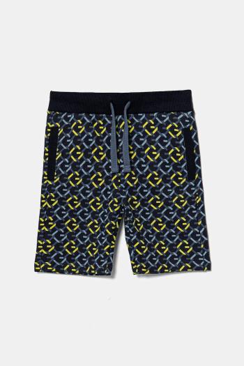 Detské bavlnené šortky Guess tmavomodrá farba, nastaviteľný pás N5RD07 KA6R4