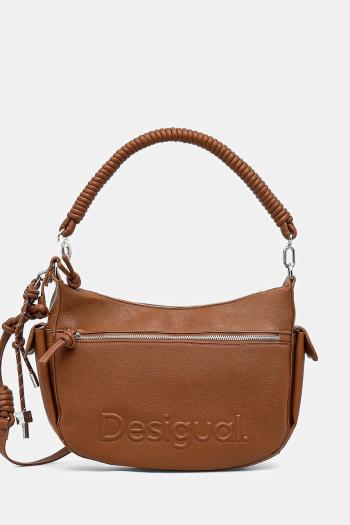 Kabelka Desigual HALF ASTANA CAMEL hnedá farba, 25SAXPBW