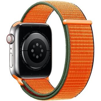 Eternico Airy na Apple Watch 42 mm/44 mm/45 mm  Coral Orange and Brown edge (AET-AWAY-CoOrB-42)