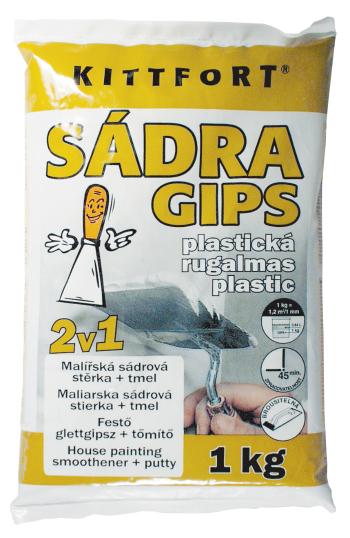 Sadra plastická 1 kg biela