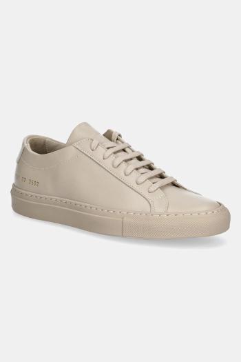 Kožené tenisky Common Projects Original Achilles Low dámske, béžová farba, 3701