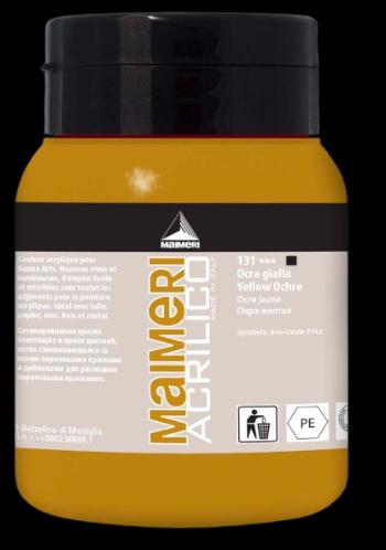 MAIMERI ACRILICO - Akrylové farby 131 - yellow ochre, 0,5 L