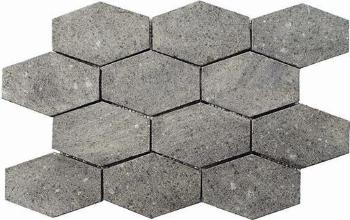 Mozaika Mosavit Hexagonal grey 25x37 cm mat MENO
