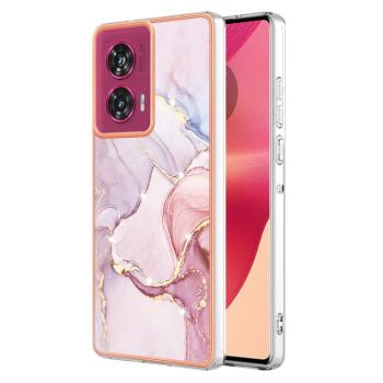 IMD MARBLE Ochranný kryt pre Motorola Edge 50 Fusion ROSE GOLD