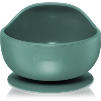 Petite&Mars Take&Match Silicone Bowl castron cu ventuză Misty Green 6 m+ 360 ml