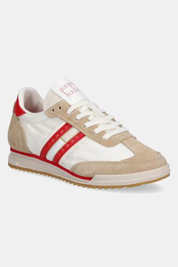 Tenisky Tommy Jeans RETRO RUNNER CLEATED béžová farba, EN0EN02717