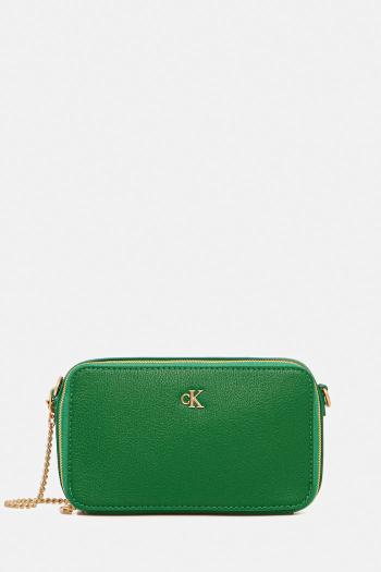 Kabelka Calvin Klein zelená farba, LV04K1086G
