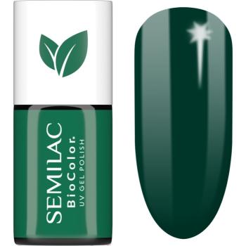Semilac UV Hybrid BioColor gélový lak na nechty s použitím UV/LED lampy odtieň 731 Bottle Green 7 ml