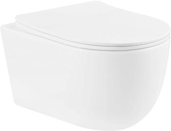 MEXEN/S - Carmen Závesná WC misa vrátane sedátka s slow-slim, duroplast, biela 30880300