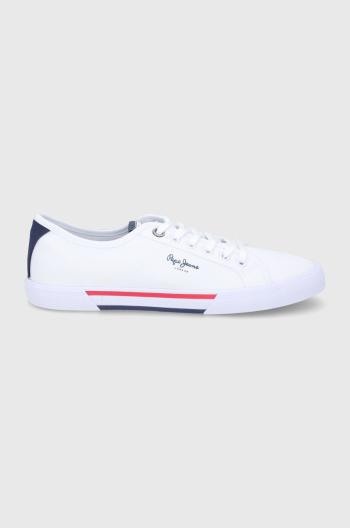 Tenisky Pepe Jeans Brady Men Basic pánske, biela farba