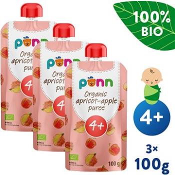 SALVEST Ponn BIO Marhuľa s jablkom 3× 100 g (8594200260682)