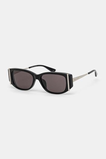 Slnečné okuliare Alexander McQueen dámske, čierna farba, AM0494SA