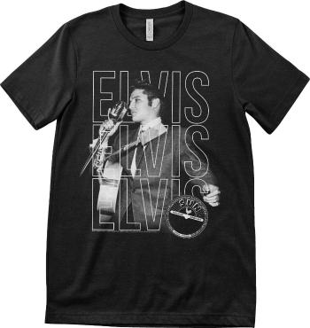 Elvis Presley Tričko Elvis Elvis Elvis Unisex Black L