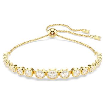 Swarovski Pozlátený náramok s čírymi kryštálmi Tennis Imber 5705450