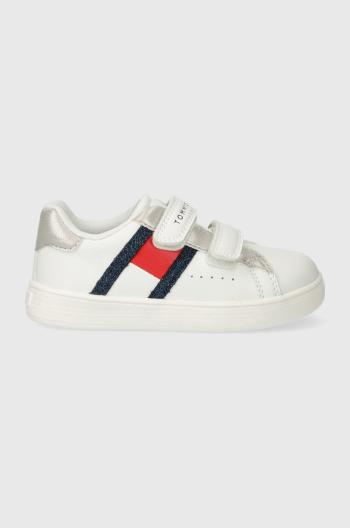 Detské tenisky Tommy Hilfiger biela farba