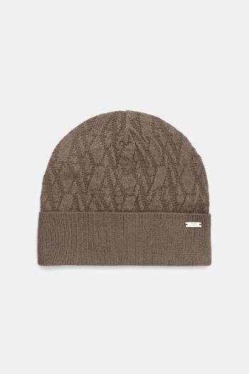 Vlnená čiapka Armani Exchange hnedá farba, XW001495 AF11956