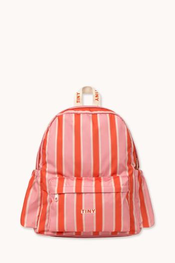 Detský ruksak Tinycottons RETRO STRIPES BACKPACK ružová farba, malý, vzorovaný, AW25-545