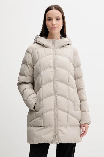 Bunda Geox ANYLLA béžová farba, zimná, oversize, W4628Q T3144
