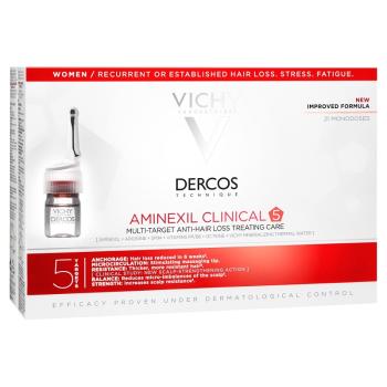 VICHY Dercos Aminexil klinická 5 multiúčelová kúra proti vypadávaniu vlasov pre ženy 21 x 6 ml