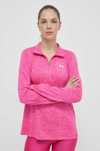 Tréningová mikina Under Armour Tech 1 ružová farba, vzorovaná