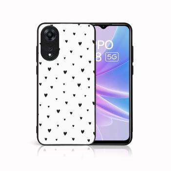 MY ART Ochranný kryt pre Oppo A78 5G BLACK HEARTS (167)