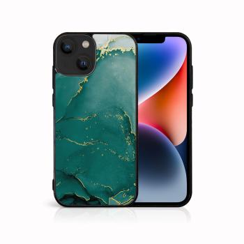 MY ART Ochranný kryt pre Apple iPhone 14 GREEN MARBLE (145)