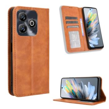 BUSINESS Peňaženkový kryt pre ZTE Blade A75 hnedý