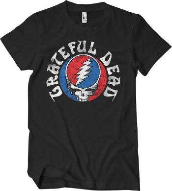 Grateful Dead Tričko Distressed Unisex Black XL
