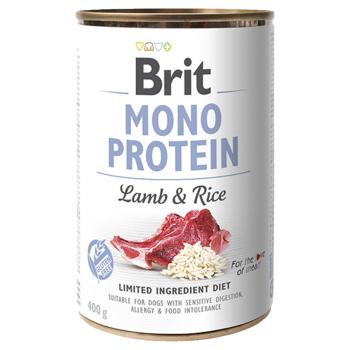 Brit MONO PROTEIN Lamb & Rice konzerva pre psov 400 g