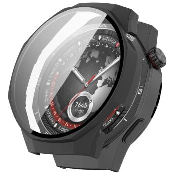 PC FULL COVER Plastový kryt so sklom pre Huawei Watch GT 5 Pro 46mm čierny