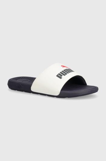 Detské šľapky Puma Cool Cat 2.0 Jr biela farba