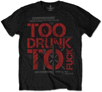 Dead Kennedys Tričko Too Drunk Unisex Black XL