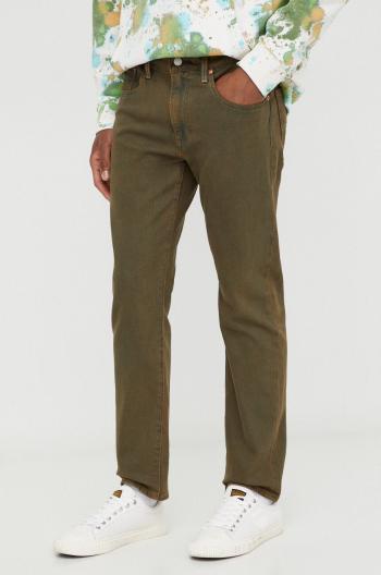 Rifle Levi's 502 TAPER pánske, zelená farba