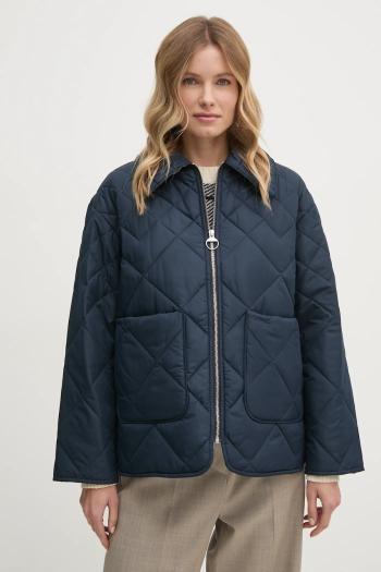 Bunda Barbour dámska, tmavomodrá farba, prechodná, oversize, LQU1799NY51