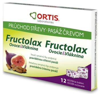 FRUCTOLAX Ovocie a vláknina kocky 24 ks